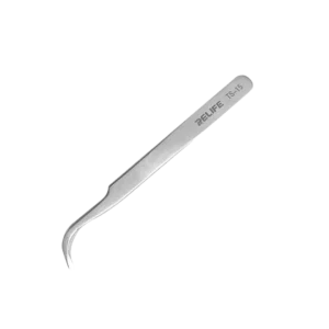 PINZA DE PRECISIÓN DE ACERO INOXIDABLE PUNTA CURVA